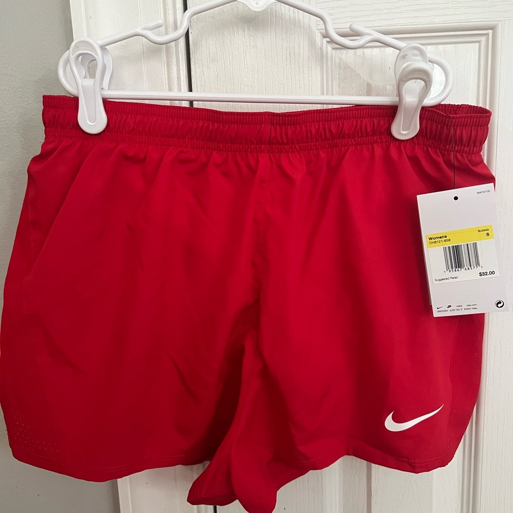 Nike Red Athletic Training Shorts